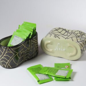 Black and White Sugar Caddy