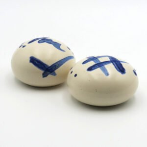 Blue Brushstroke Ceramic Shakers