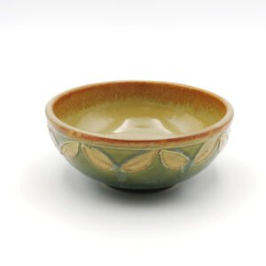 Green Ochre Stoneware Bowl