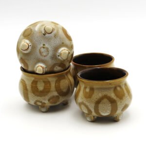 Brown Tea cups without handle